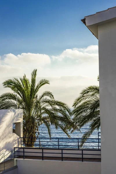 The view from the Villa on the Mediterranean sea — Stock Photo, Image