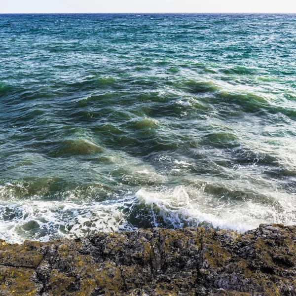 Clear Waters Mediterranean Wash Rocky Shore Island Cyprus — Stock Photo, Image