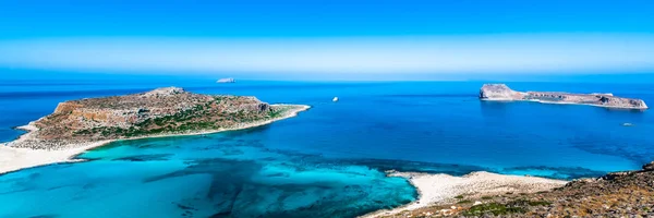 Strand Het Balos Schiereiland Gramvousa Eiland Aan Westkust Van Kreta — Stockfoto