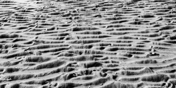 Pequenas Dunas Areia Formadas Praia Maré Baixa Meio Dia — Fotografia de Stock