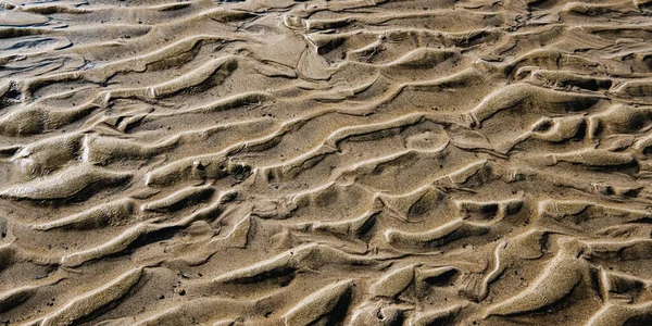 Pequeñas Dunas Arena Formadas Playa Mediodía Marea Baja — Foto de Stock