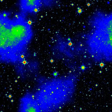 Kızılötesi cosmos soyut sorunsuz çizimi