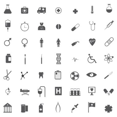 tıbbi simge seti