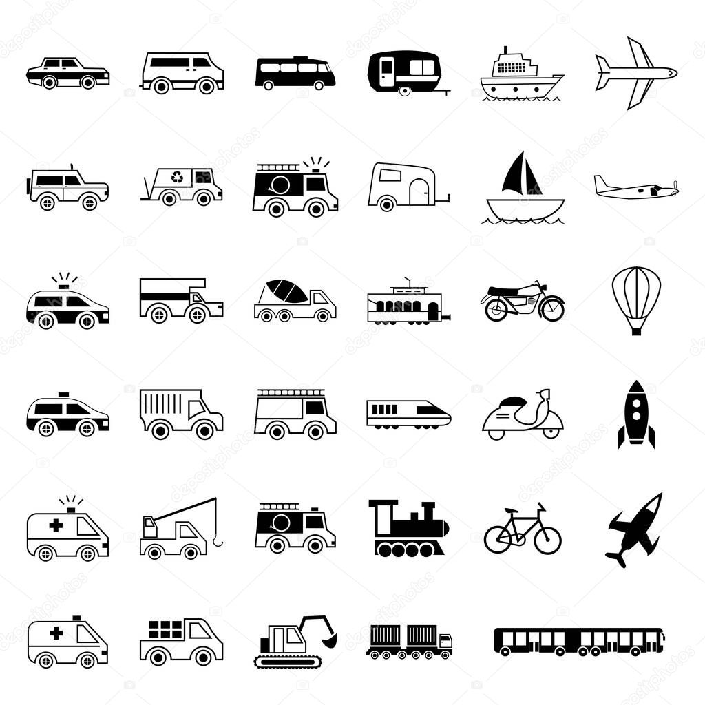 car icon set