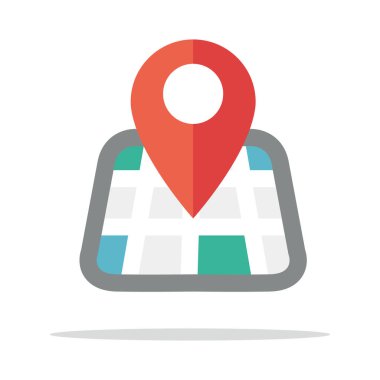 vektör harita simgesi