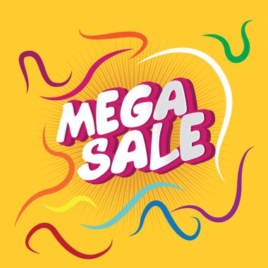 Vektör satışı afişi şablon tasarımı. Çok özel bir teklif. Sezon sonu afişi.