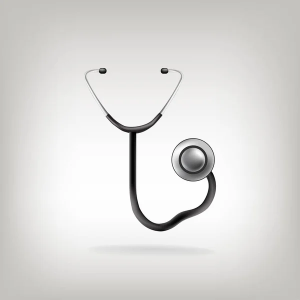 Stethoscope Vector Symbol Illustration Isolated White Background — Stock Vector