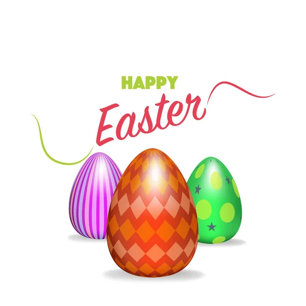 happy easter, typography, vector illustration.