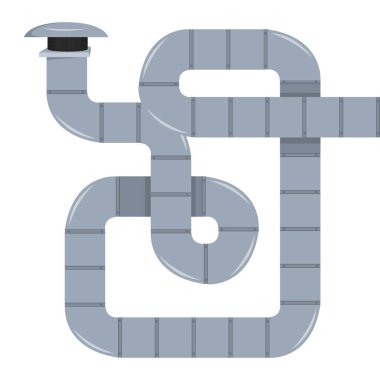 Havalandırma elementlerinin vektör kümesi.