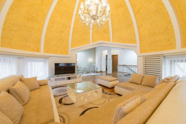 Oturma odası, bir lüks kubbe daire villa iç ce kubbeli