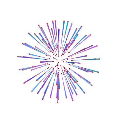 Çizgiler ve noktalar soyut Küre.