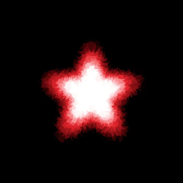 Estrella en capas abstractas. Ilustración vectorial . — Vector de stock