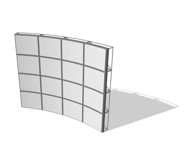 Ściany wideo. ilustracja wektorowa 3D. — Wektor stockowy