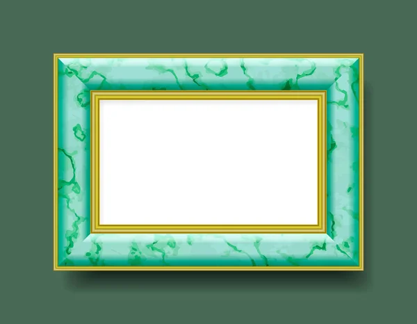 Realistic marbled frame.Vector illustration. — Stock Vector