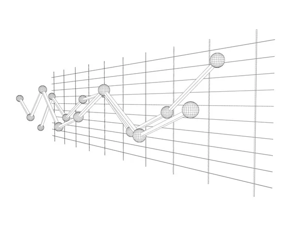 Gráfico gráfico. Ilustração do contorno do vetor . —  Vetores de Stock