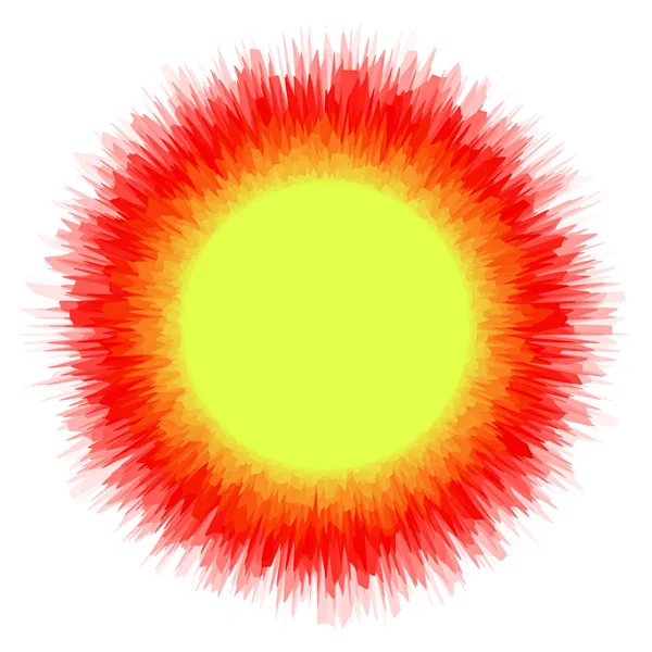 Αφηρημένη πολυεπίπεδη ήλιο. Εικονογράφηση διάνυσμα. — Διανυσματικό Αρχείο