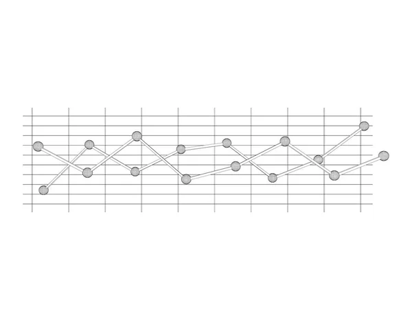 Gráfico gráfico. Ilustración del esquema vectorial . — Archivo Imágenes Vectoriales