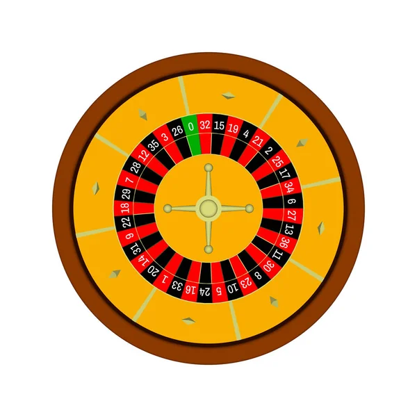 Casino Roulette Rad. 3D-Vektor bunte Illustration. — Stockvektor