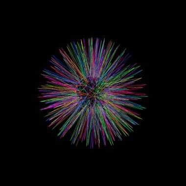 Soyut star.3d framework küre satırlarından. Vektör anahat çizim.