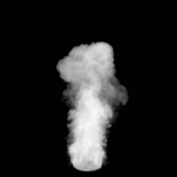 A füst a fekete háttér. Digitális illusztráció. — Stock Fotó