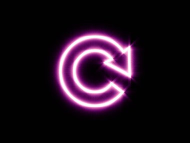 Siyah arka plan üzerinde parlayan ok. Dijital illüstrasyon.