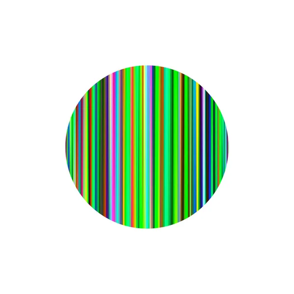 Círculo a rayas abstracto de polígonos. Aislado sobre fondo blanco — Vector de stock