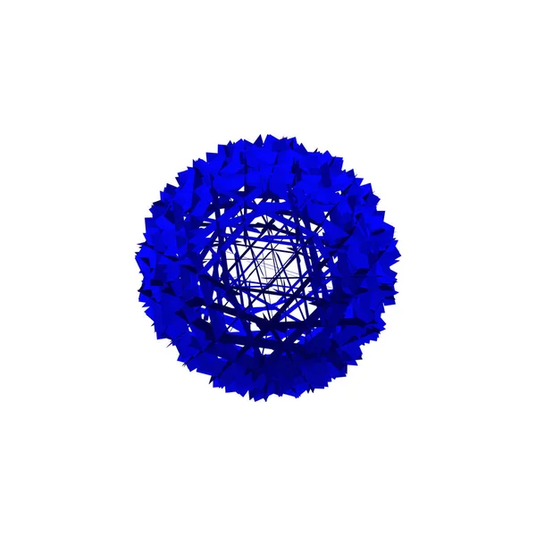 粒子的 3d 球面。白色背景上的孤立。矢量 il — 图库矢量图片