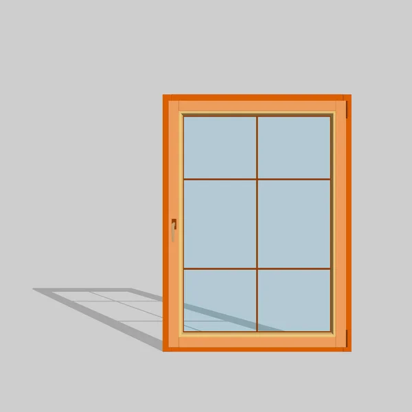 Ventana cerrada. Ilustración vectorial 3d . — Vector de stock