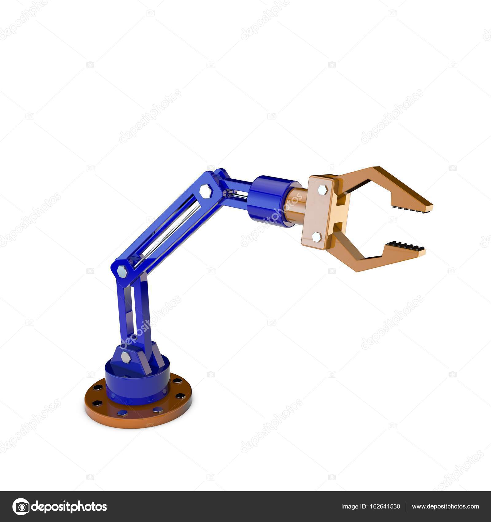 ロボット アーム 白い背景上に分離 3 D レンダリング アイス ストック写真 C Eestingnef