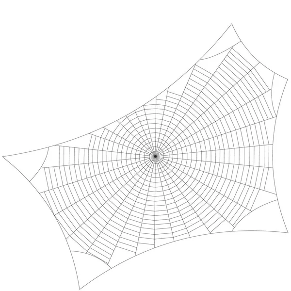 Spinrag. Geïsoleerd op een witte achtergrond. Vector overzicht illustra — Stockvector