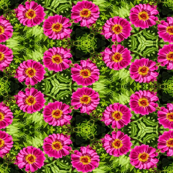 Abstrakte dekorative Blume Hintergrund. Nahtloses buntes Muster — Stockfoto