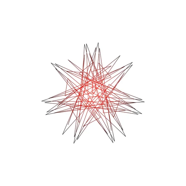 Soyut geometrik şekiller çizgiler. Vektör anahat çizim.