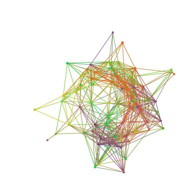 Soyut moleküler kafes ağ. Beyaz arka plan üzerinde izole