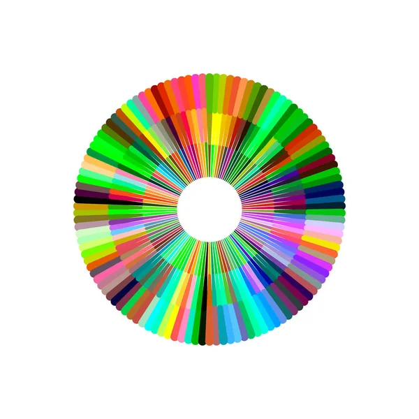 Kruh z trámů. Izolované na bílém pozadí. Vektor barevné — Stockový vektor