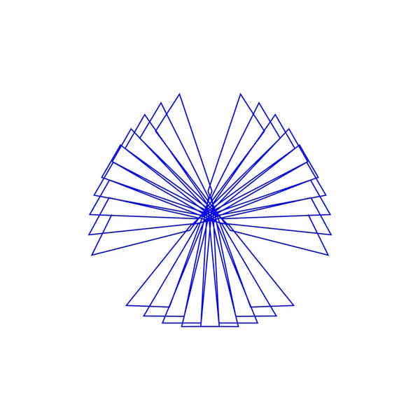 Абстрактная геометрическая форма линий. Векторная иллюстрация . — стоковый вектор