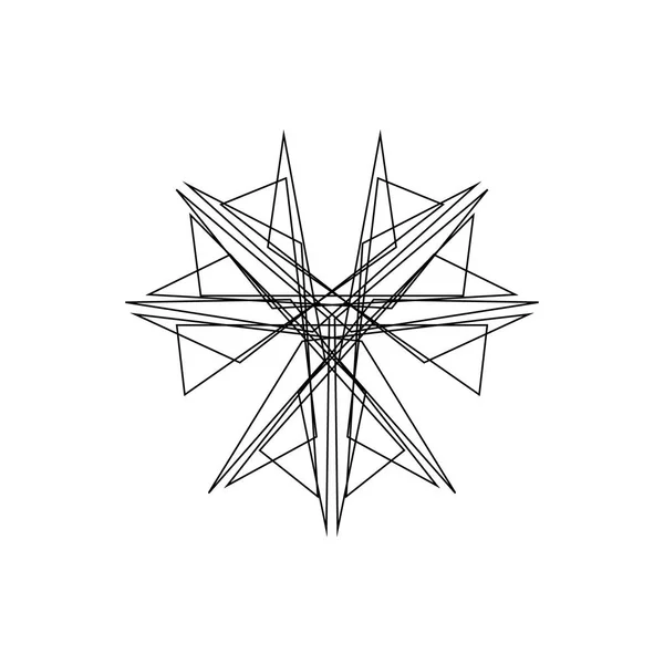 Forma geometrica astratta delle linee. Illustrazione dello schema vettoriale . — Vettoriale Stock