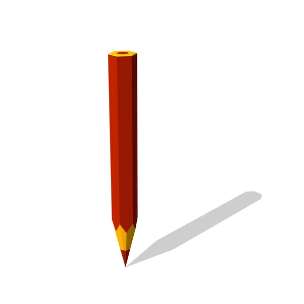 色鉛筆。白い背景上に分離。ベクトル図. — ストックベクタ
