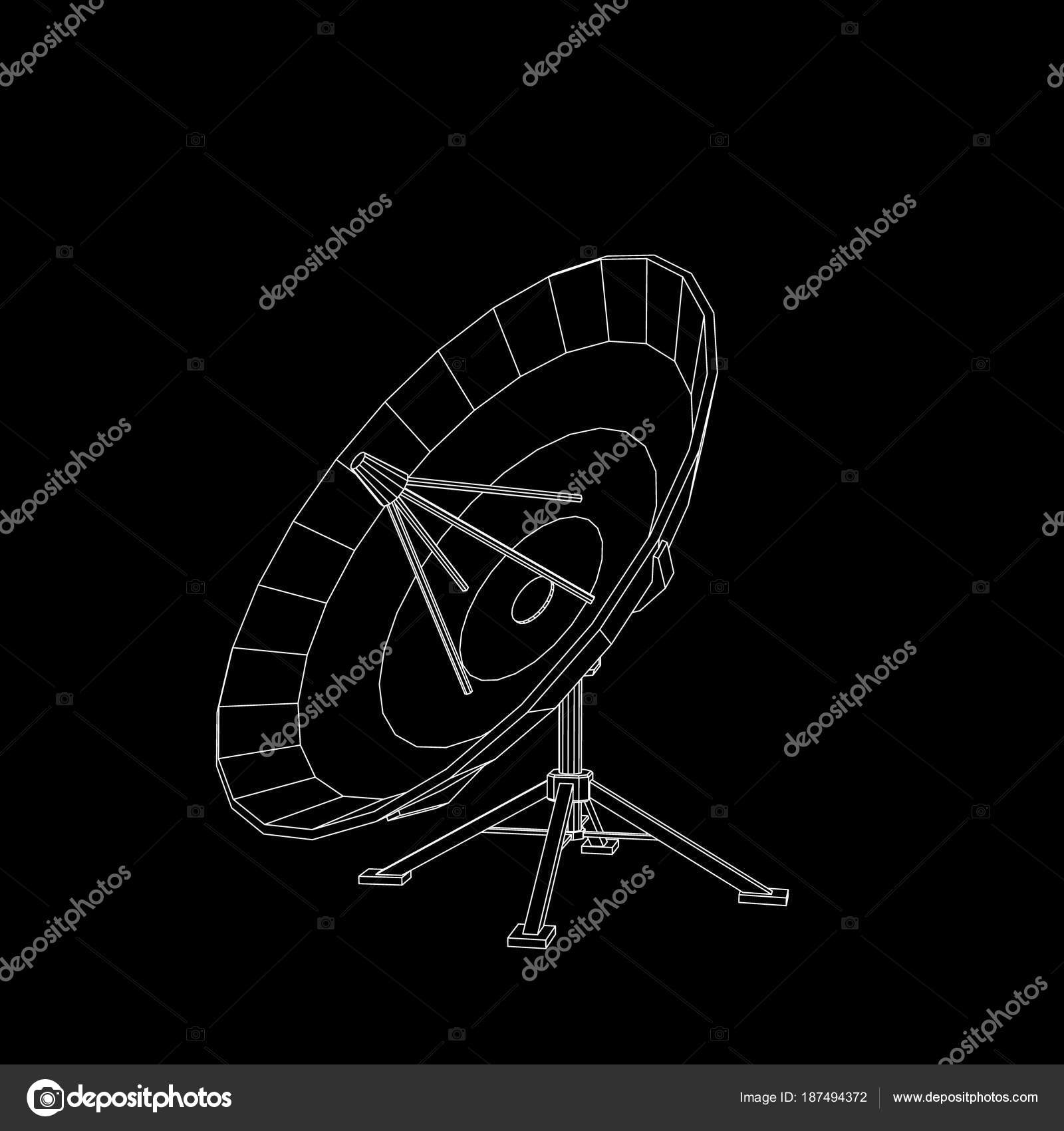 Negro antena parabólica fotos de stock, imágenes de Negro antena parabólica  sin royalties