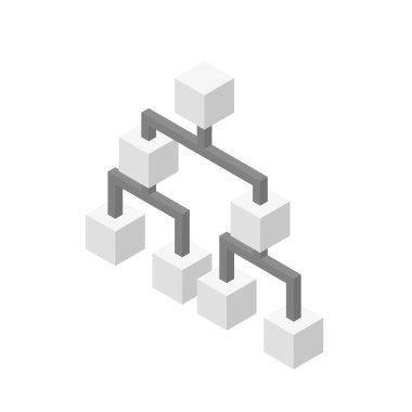 Infographic şablonu. Beyaz arka plan üzerinde izole. 3D vektör Il