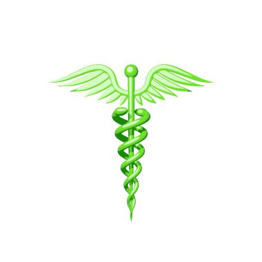 Tıbbi simge. Beyaz arka plan üzerinde izole. Karikatür tarzı.