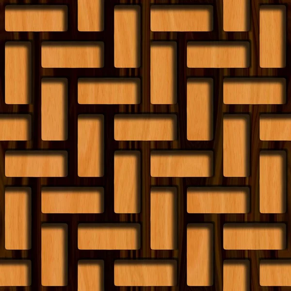 Houten rooster op hout achtergrond. Naadloze patroon. — Stockfoto