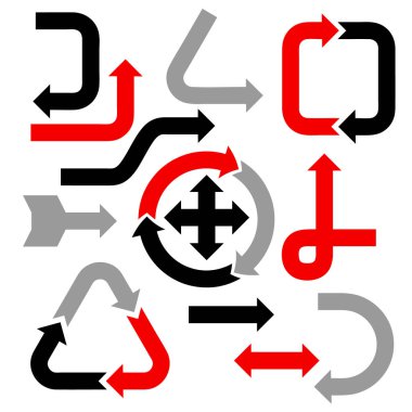 Ok işareti ayarlayın. Beyaz arka plan üzerinde izole. Vektör illustratio