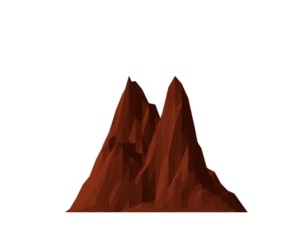 山の洞窟。白い背景上に分離。ベクトル図 — ストックベクタ