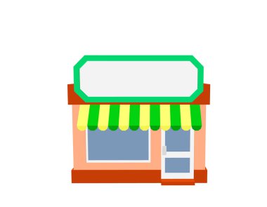 Bina saklayın. Beyaz arka plan üzerinde izole. 3D vektör illustra