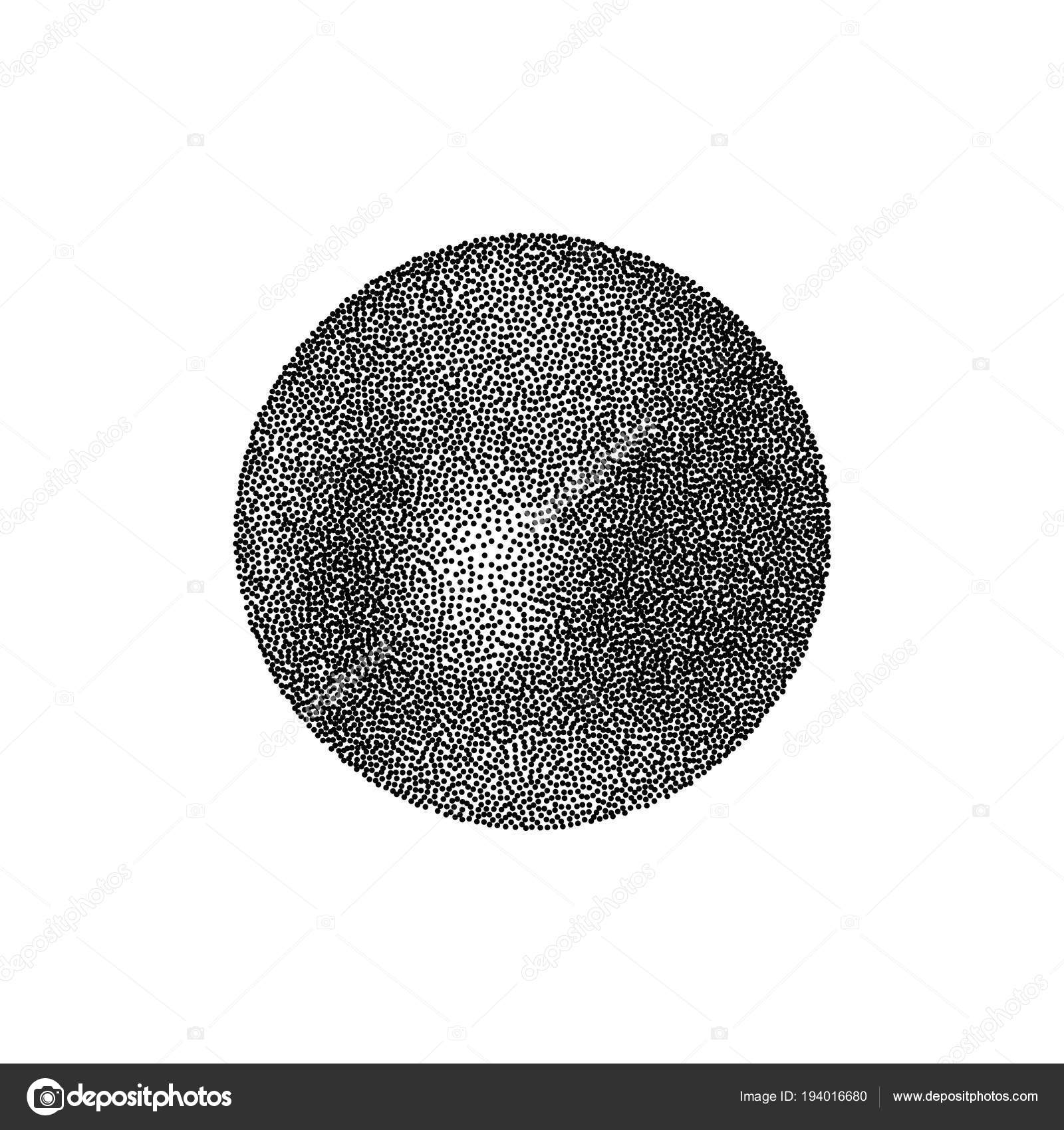 Iron sphere. Isolated on white background. Vector illustration. ⬇