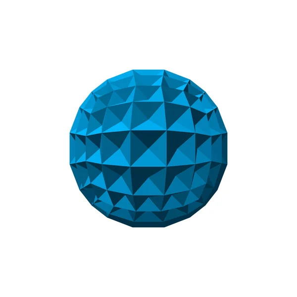 Abstrato 3d sphere.Isolated em fundo branco.Vector illustrat — Vetor de Stock