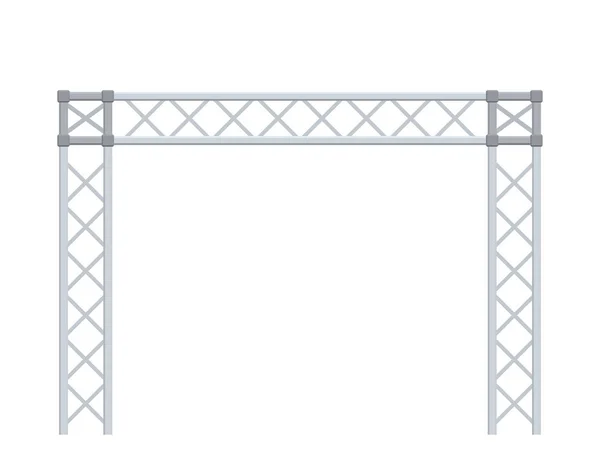 Construção Truss. Isolado em fundo branco. 3D Vector illu —  Vetores de Stock