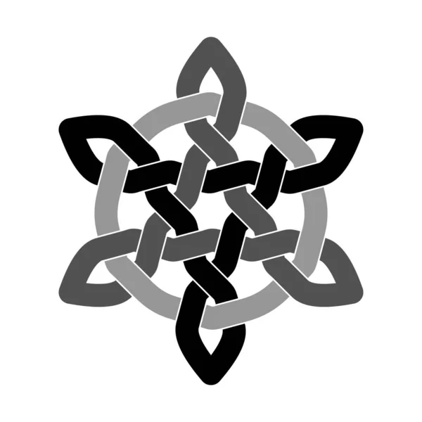 Keltisk knut. Cirkelprydnad. Vektorillustration. — Stock vektor