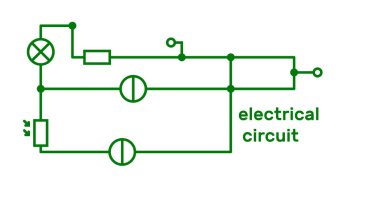 Elektronik devre şeması. Teknoloji konsepti. Vektör.