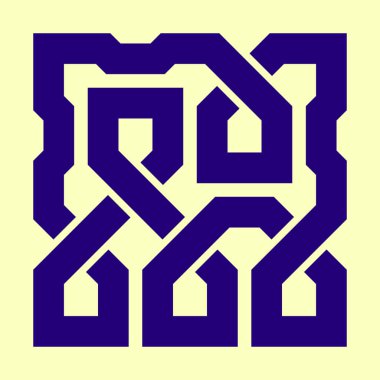 Kelt düğümü. Soyut süs. Vektör illüstrasyonu.